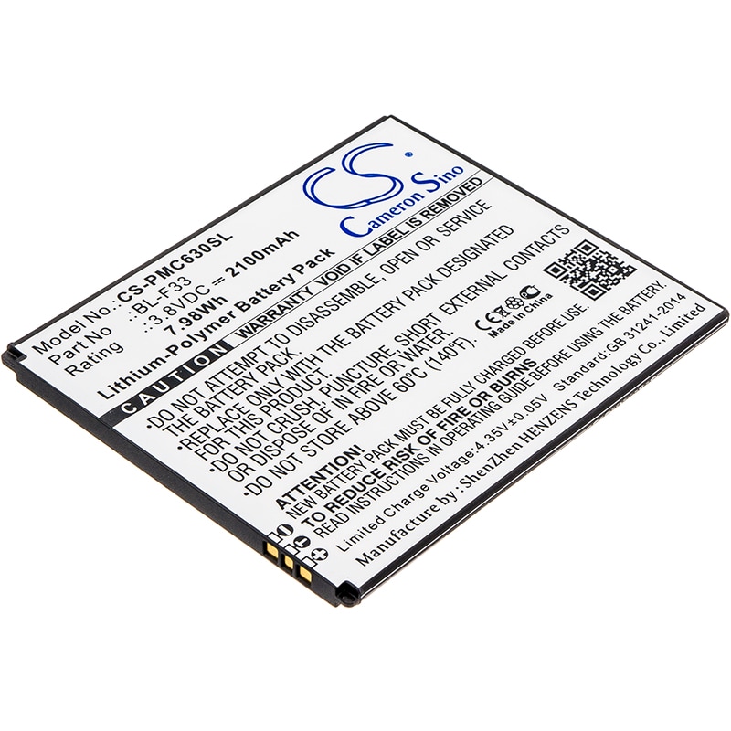 Batteri til mobiltelefon, smarttelefon for PHICOMM C630, C630LW, C630LV m.fl.