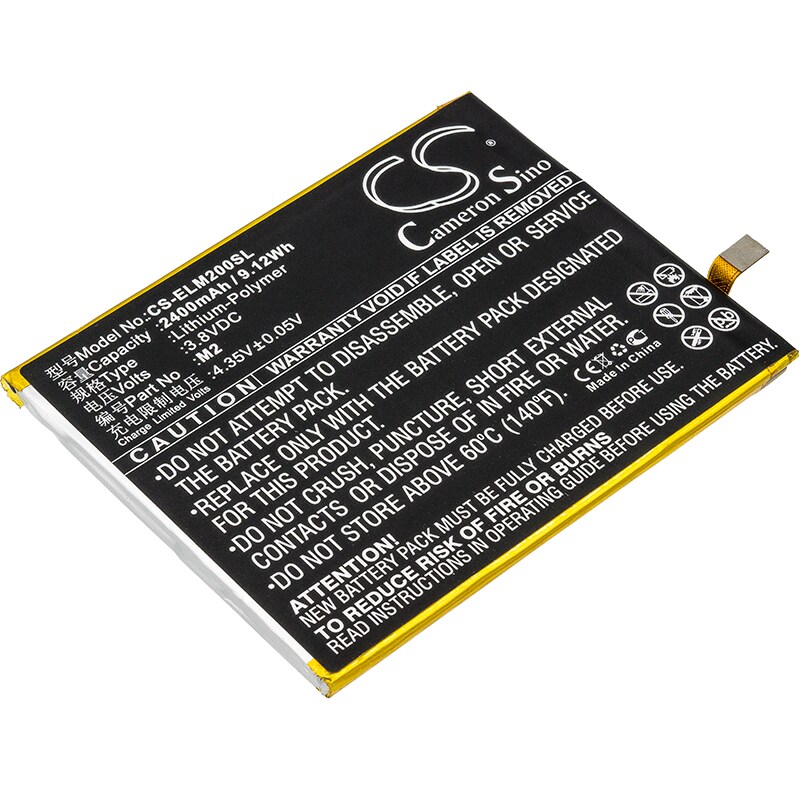 Batteri til mobiltelefon, smarttelefon for Elephone M2