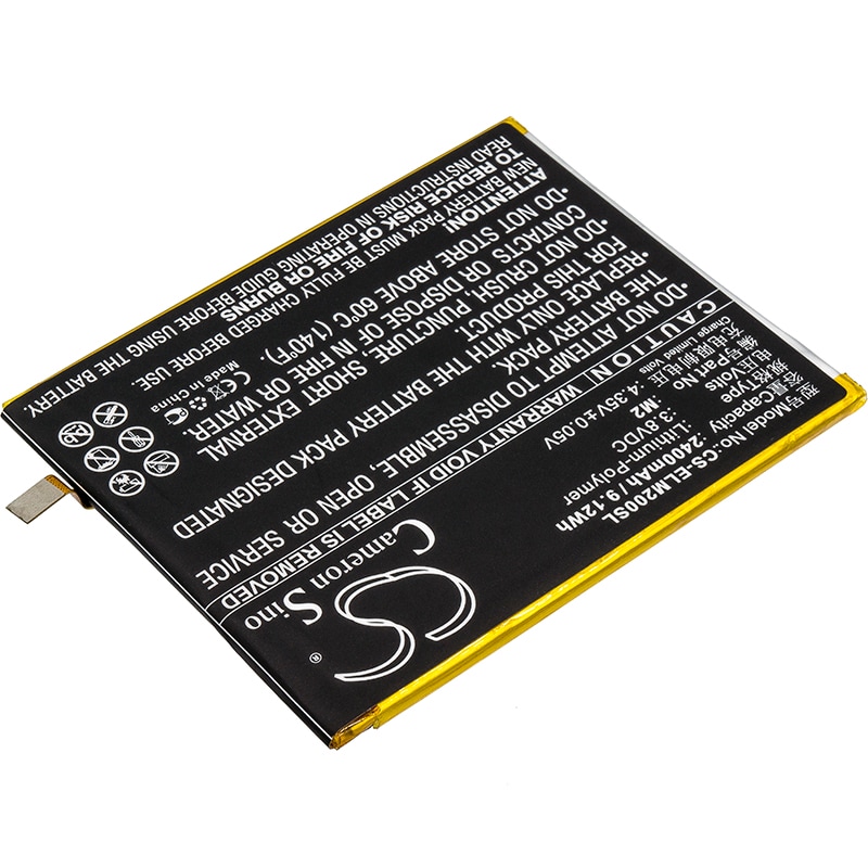 Batteri til mobiltelefon, smarttelefon for Elephone M2