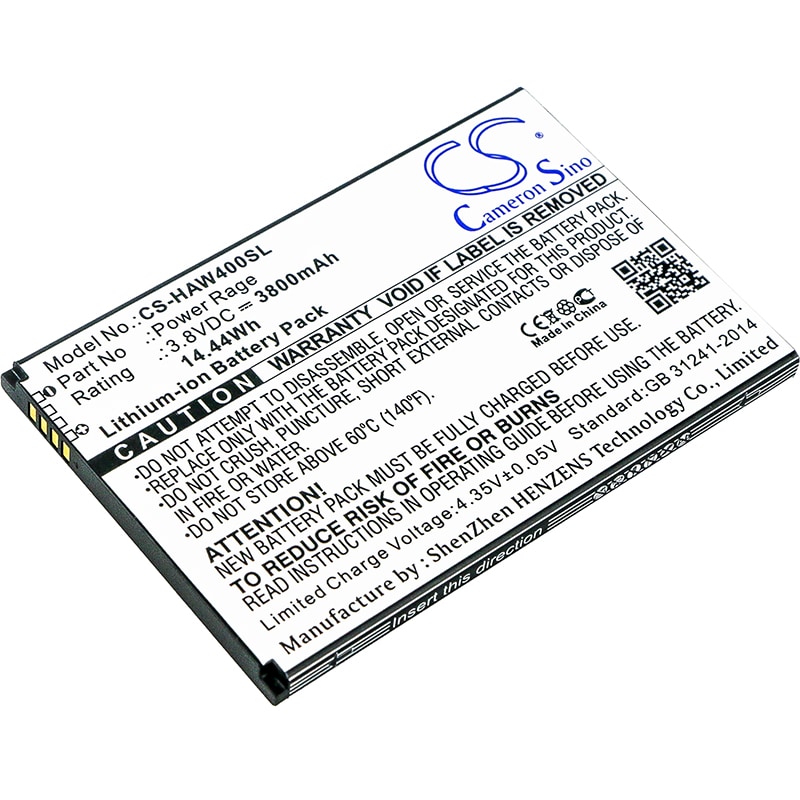 Batteri til mobiltelefon, smarttelefon for Highscreen Power Rage
