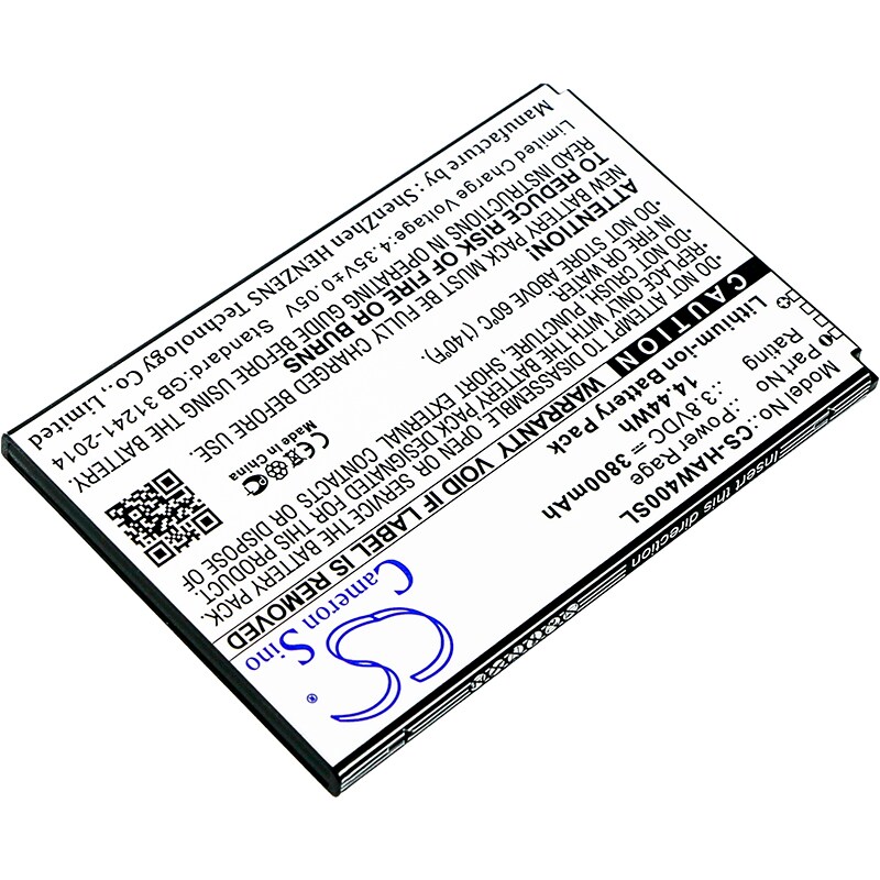 Batteri til mobiltelefon, smarttelefon for Highscreen Power Rage