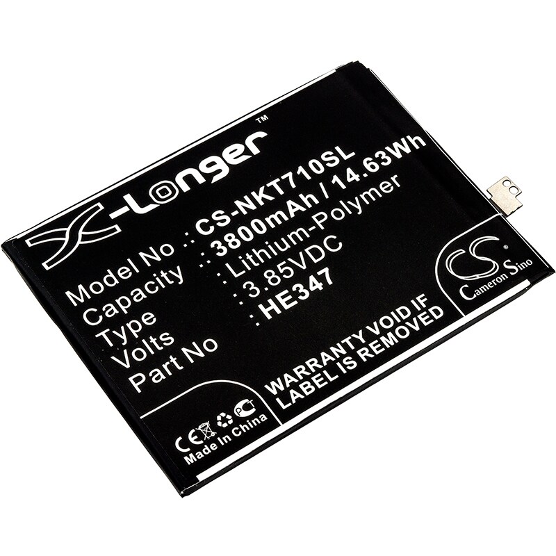 Batteri til mobiltelefon, smarttelefon for Nokia 7 Plus, TA-1046, TA-1055