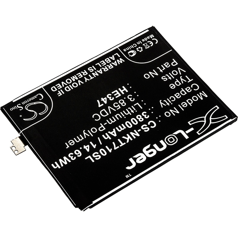 Batteri til mobiltelefon, smarttelefon for Nokia 7 Plus, TA-1046, TA-1055