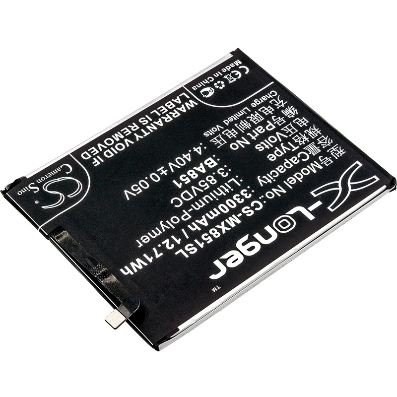 Batteri til mobiltelefon, smarttelefon for MeiZu E3, E3 Dual SIM, mblu E3 Dual SIM TD-LTE m.fl.