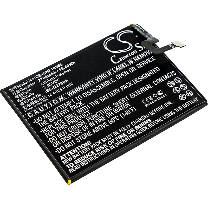 Batteri til mobiltelefon, smarttelefon for GIONEE F109, F109L, F109N