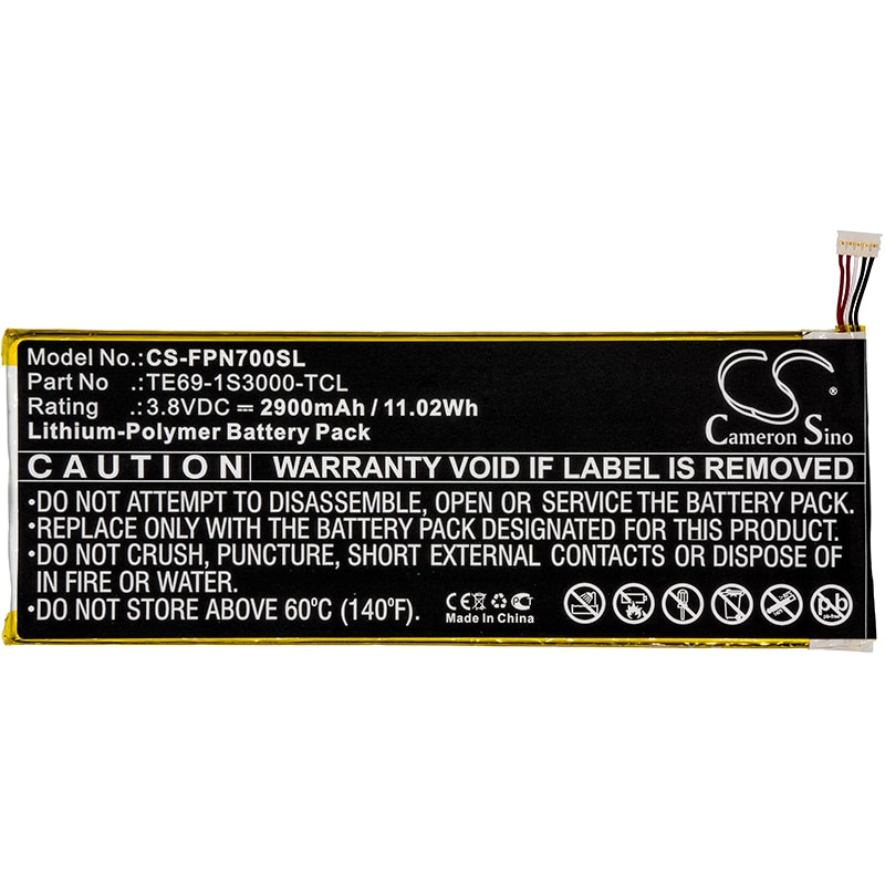 Batteri til nettbrett for Fisher-Price Nabi 7, NBFP07MKG, NBFP07PMKG