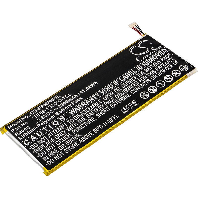 Batteri til nettbrett for Fisher-Price Nabi 7, NBFP07MKG, NBFP07PMKG