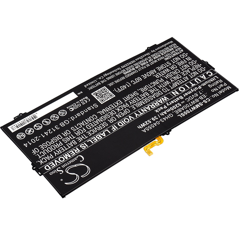Batteri til nettbrett for Samsung Galaxy TabPro S, SM-W700, SM-W703 m.fl.