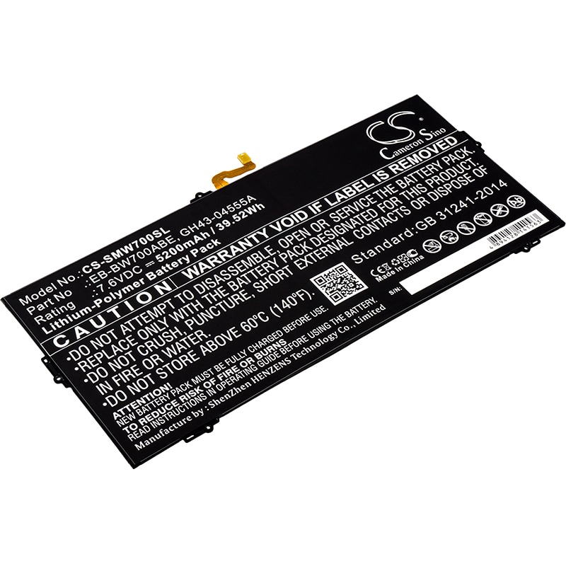 Batteri til nettbrett for Samsung Galaxy TabPro S, SM-W700, SM-W703 m.fl.
