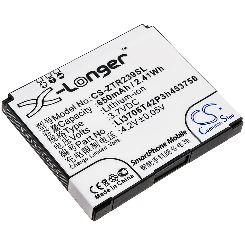 Batteri til mobiltelefon, smarttelefon for ZTE R239