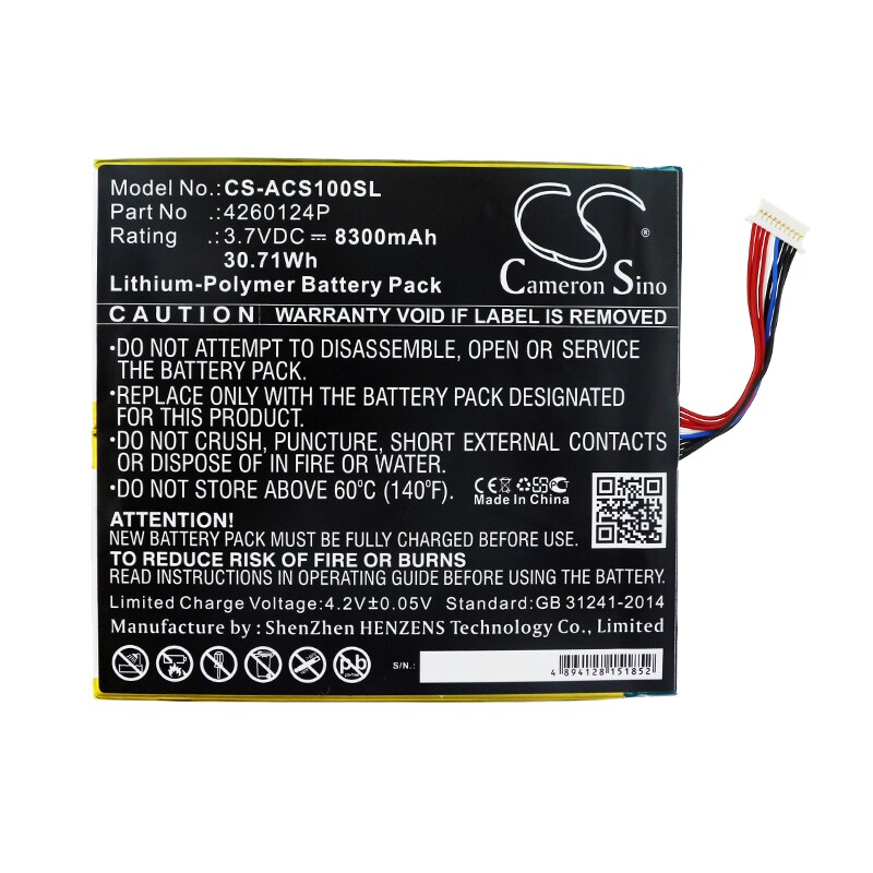Batteri til nettbrett for Acer One 10 S1002, Aspire N15p2, Switch 10