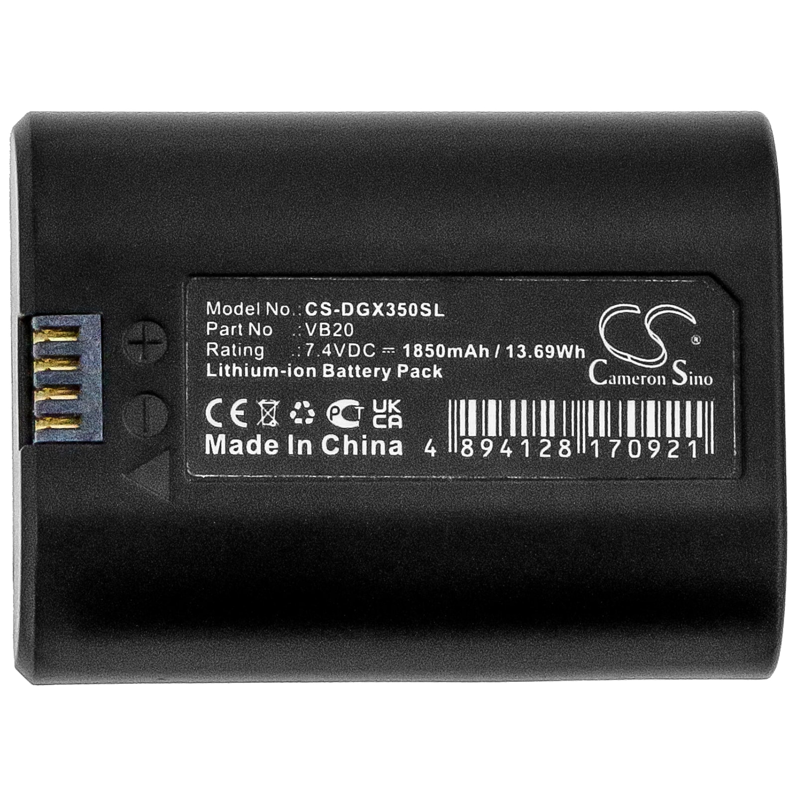 Batteri til strobelys for GODOX V350, V350S TTL, V350O m.fl.