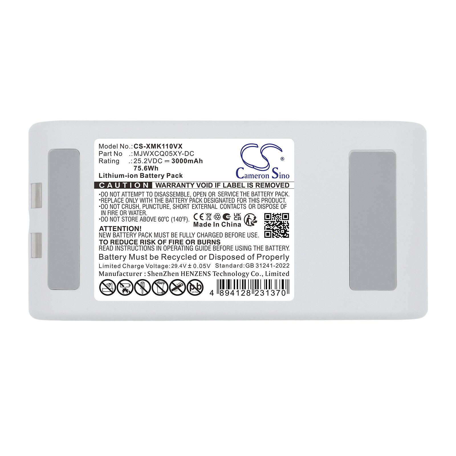 Batteri til støvsuger for Xiaomi Mijia K10 Pro, Mijia G11