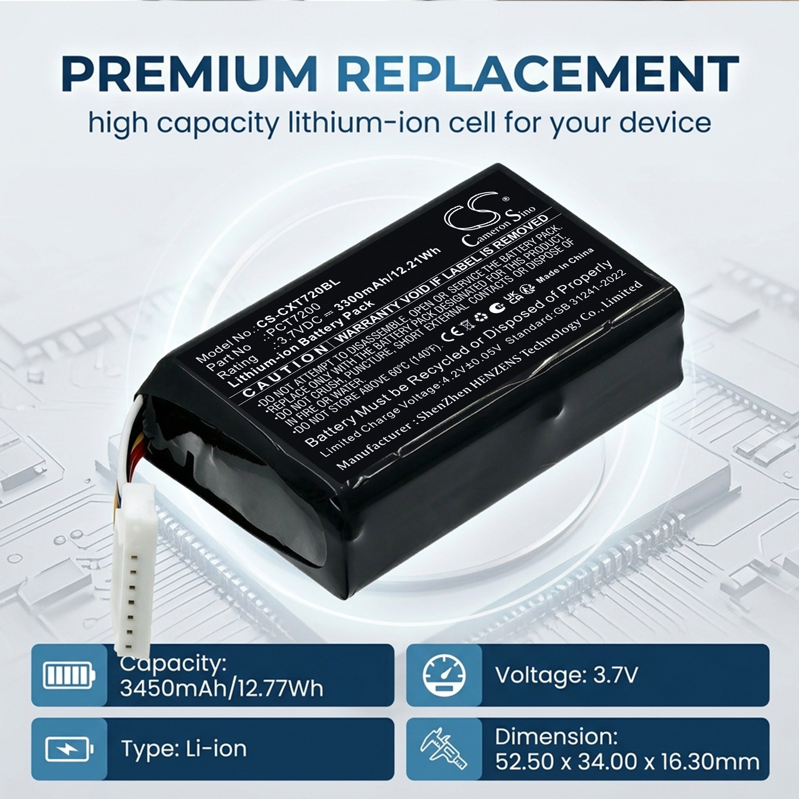 Batteri til strekkodeleser for C-One Coppernic C-One²