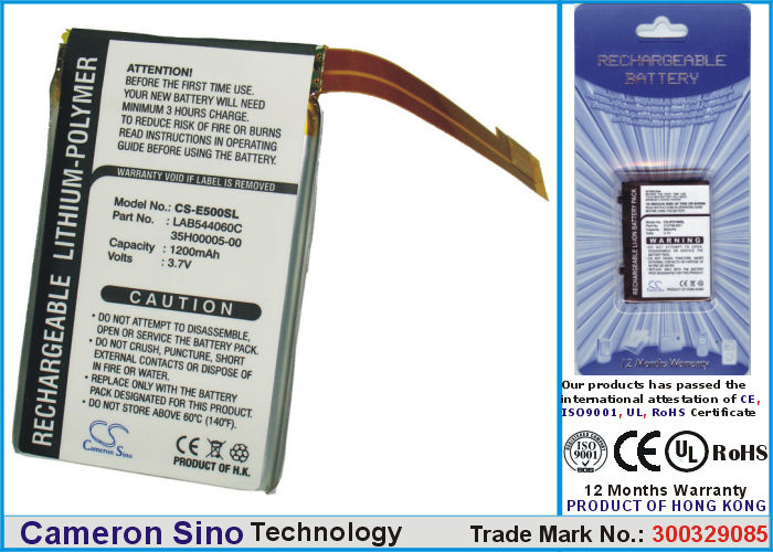 Batteri til Pocket PC og PDA for Toshiba Genio E500, Genio E550, Genio E500x m.fl.