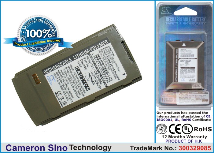 Batteri til mobiltelefon, smarttelefon for Samsung SPH-I300, SCH-I300