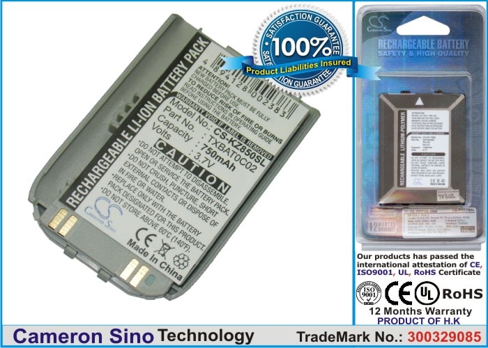 Batteri til mobiltelefon, smarttelefon for Kyocera KZ820, KZ830, KZ850 m.fl.