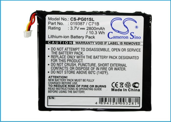 Batteri til mediaspiller fra Pogo Tech, C71B/019387