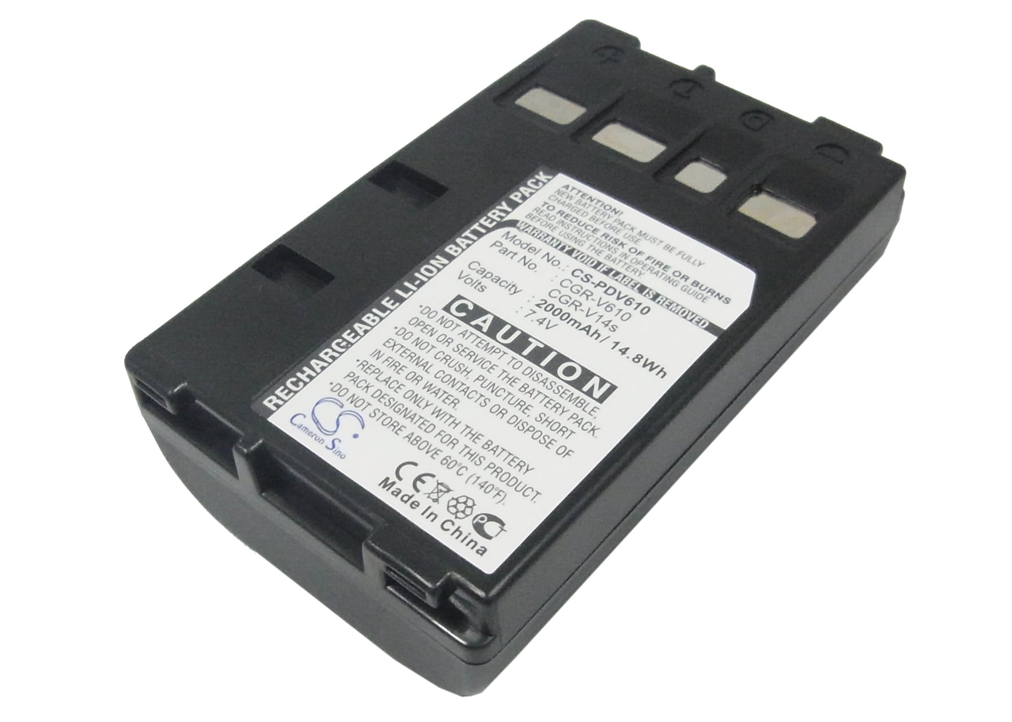 Batteri til kamera for Panasonic NVRX64, NVRX24, NV-VZ9EU m.fl.