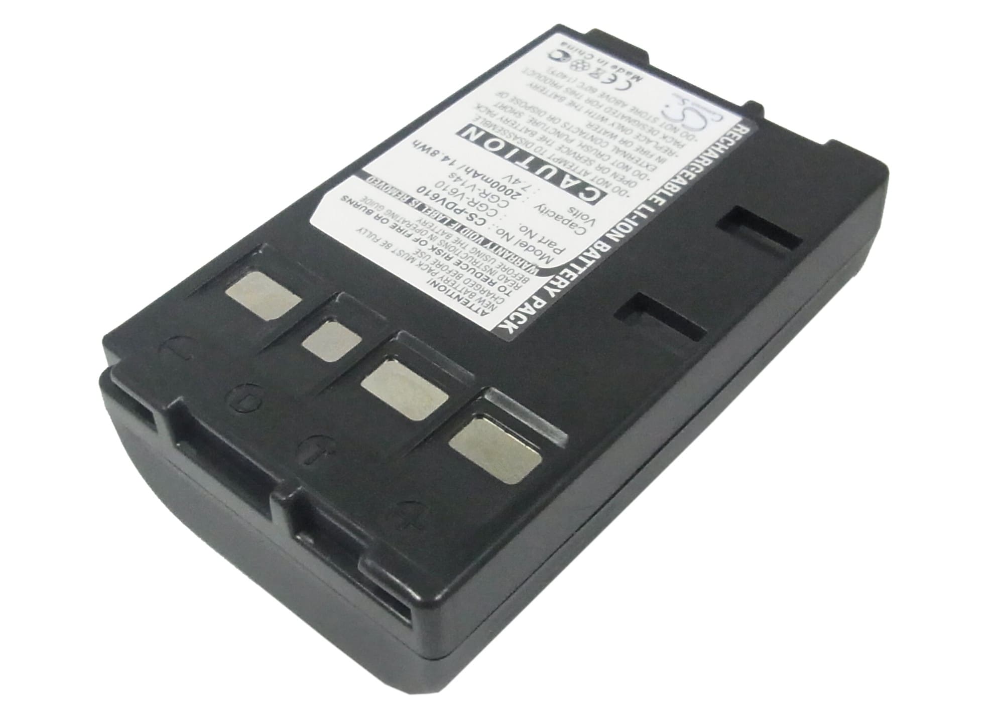 Batteri til kamera for Panasonic NVRX64, NVRX24, NV-VZ9EU m.fl.