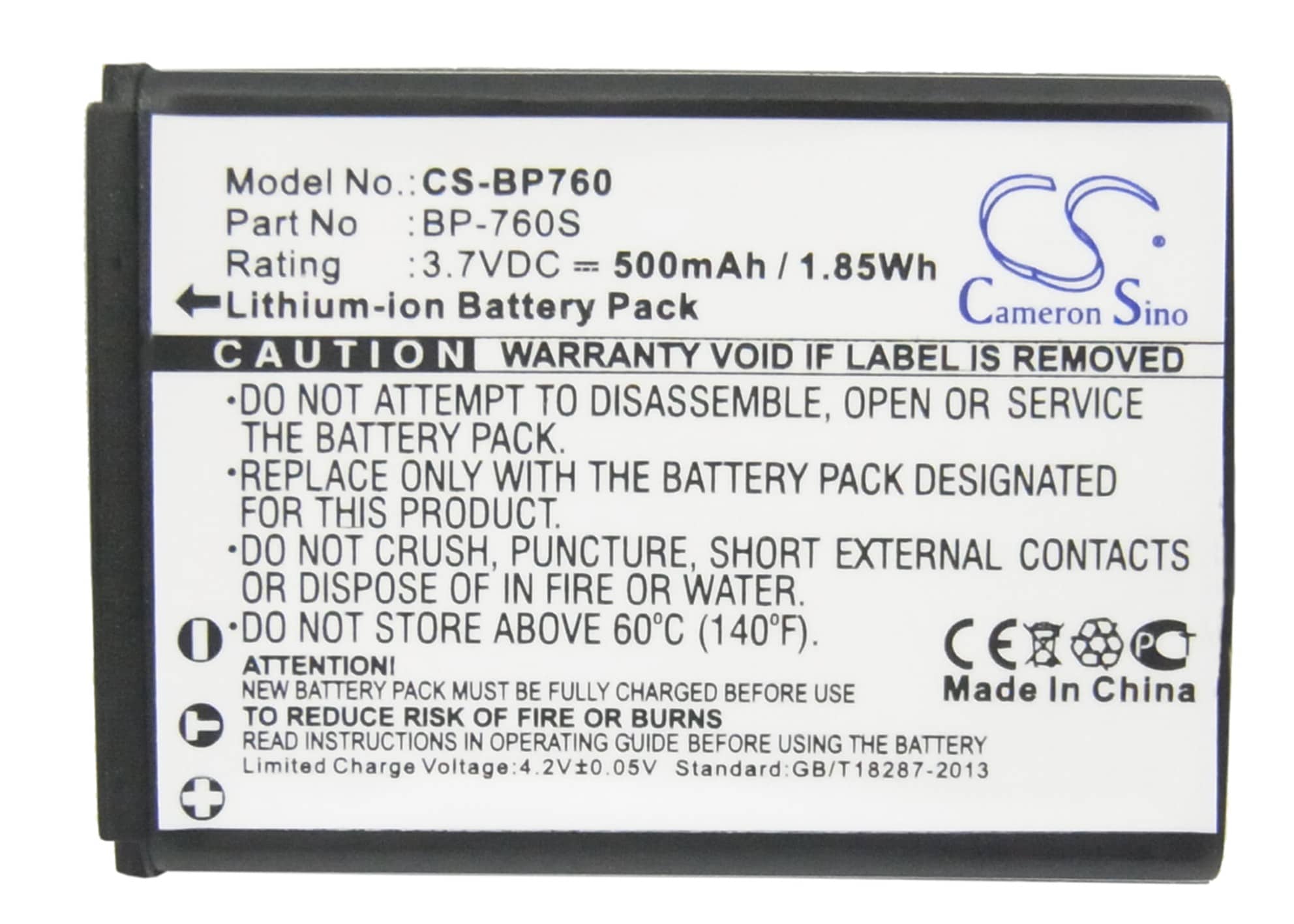Batteri til kamera for Kyocera i4R, i4RB, i4RBK