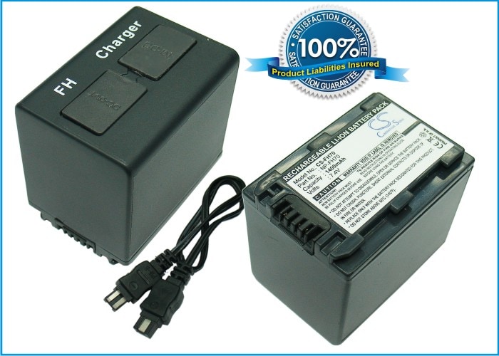 Batteri til kamera for Sony DCR-DVD908E, DCR-HC47, HDR-HC7E m.fl.