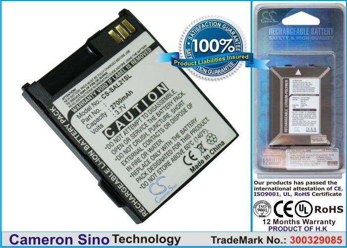 Batteri til mobiltelefon, smarttelefon for BenQ-Siemens AL21, AL26