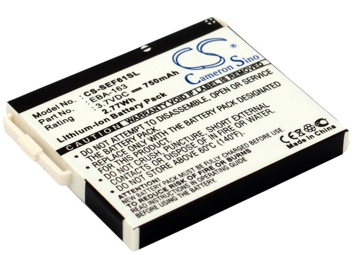 Batteri til mobiltelefon, smarttelefon for Siemens CF61, EF61
