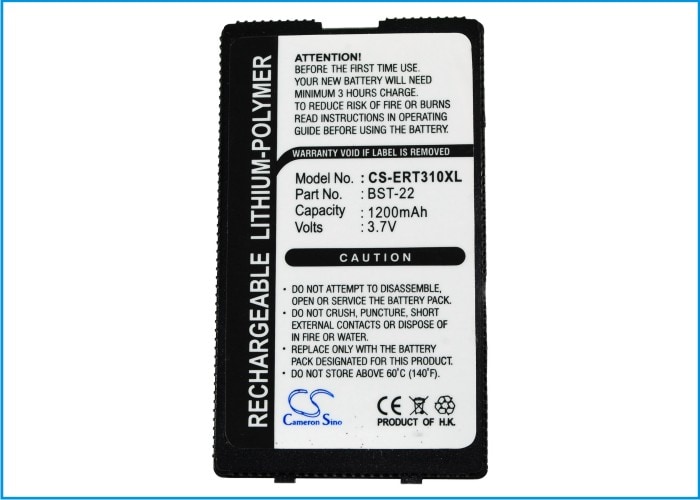 Batteri til mobiltelefon, smarttelefon for Sony Ericsson T300, T306, T310