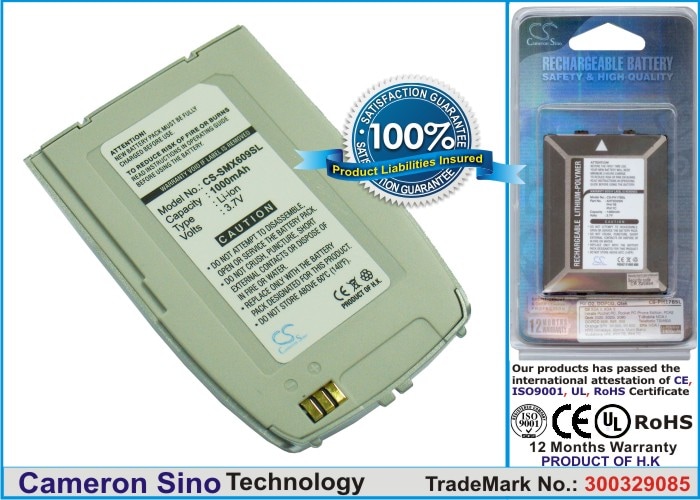 Batteri til mobiltelefon, smarttelefon for Samsung SCH-X609