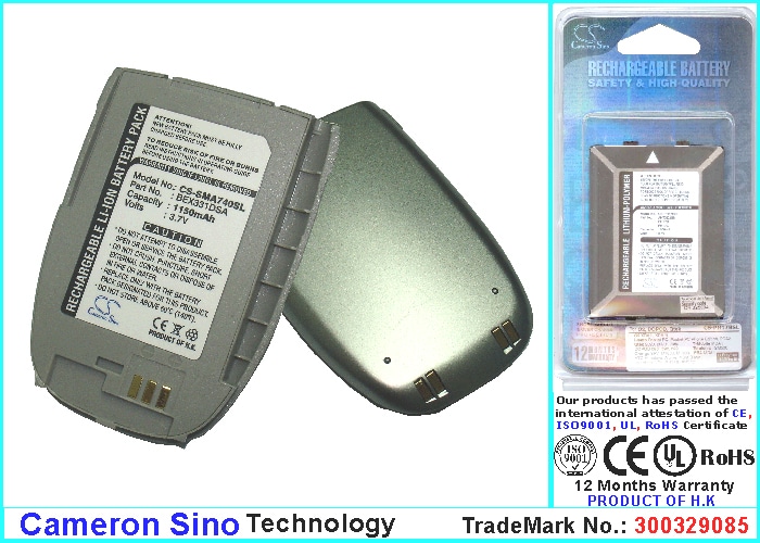 Batteri til mobiltelefon, smarttelefon for Samsung SPH-A740, PM-A740