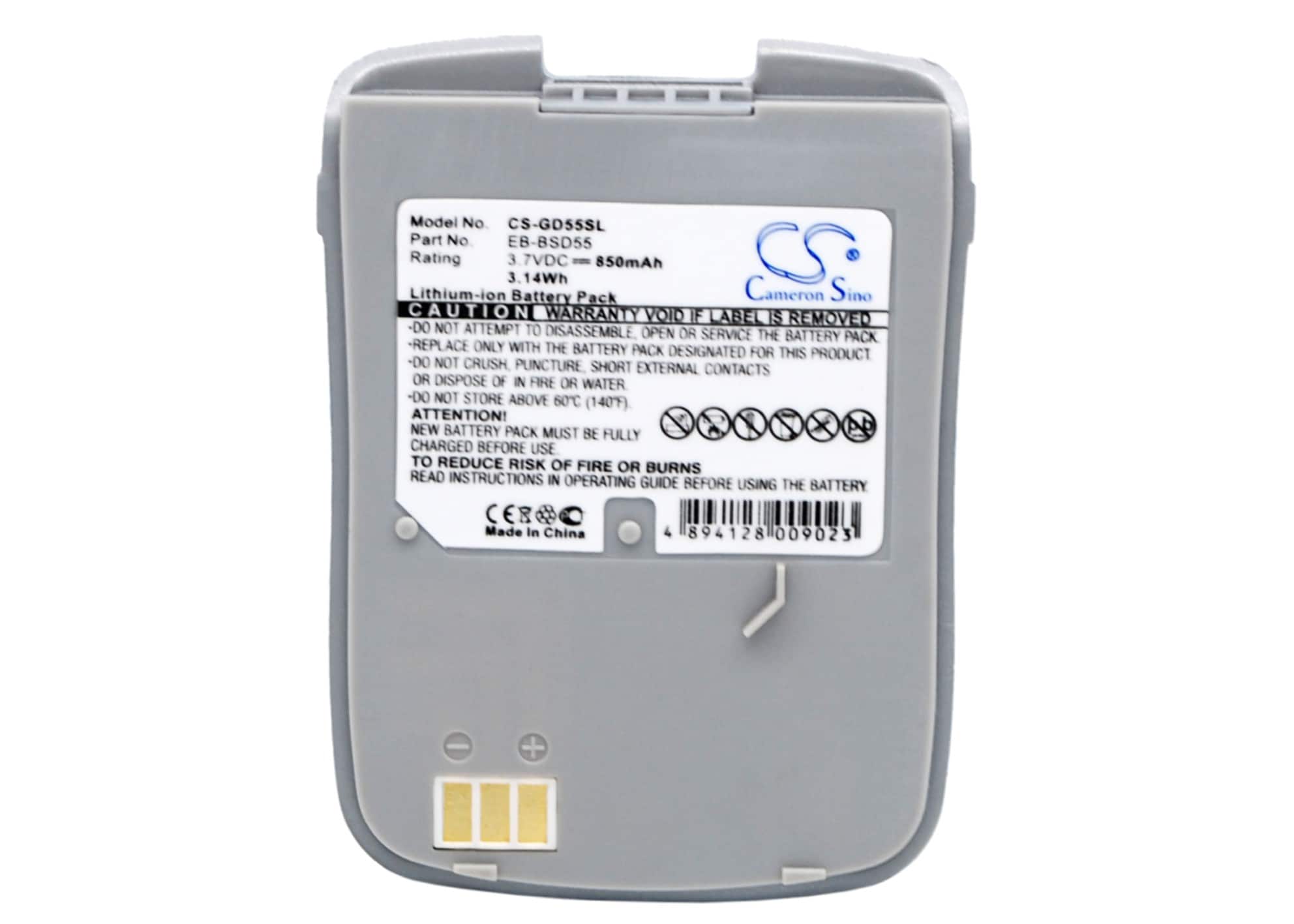 Batteri til mobiltelefon, smarttelefon for Panasonic GD55, EB-BSD55