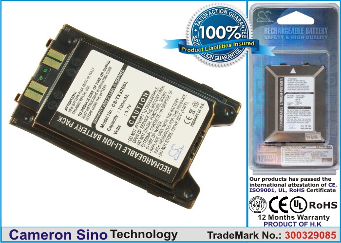 Batteri til mobiltelefon, smarttelefon for Panasonic TX320, EBTX320