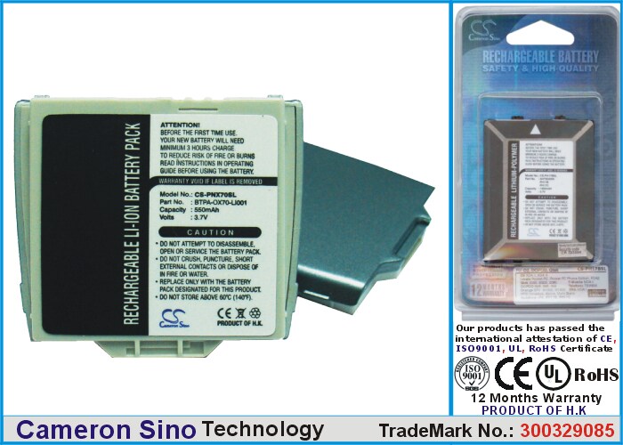 Batteri til mobiltelefon, smarttelefon for Panasonic X70, X88, X11BTPA-0X70-LI001