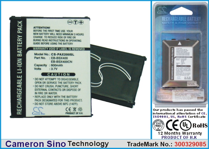 Batteri til mobiltelefon, smarttelefon for Panasonic X200, X400, EB-A500 m.fl.