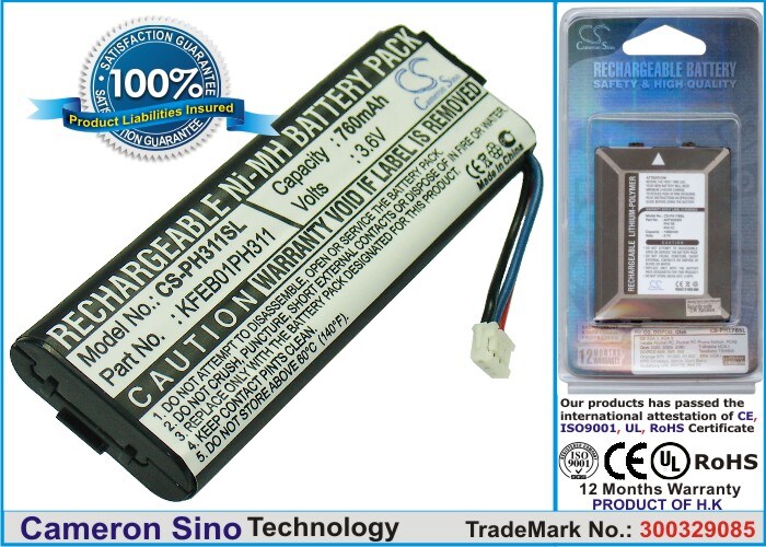 Batteri til mobiltelefon, smarttelefon for Philips FIZFO-311, 312, 310 m.fl.