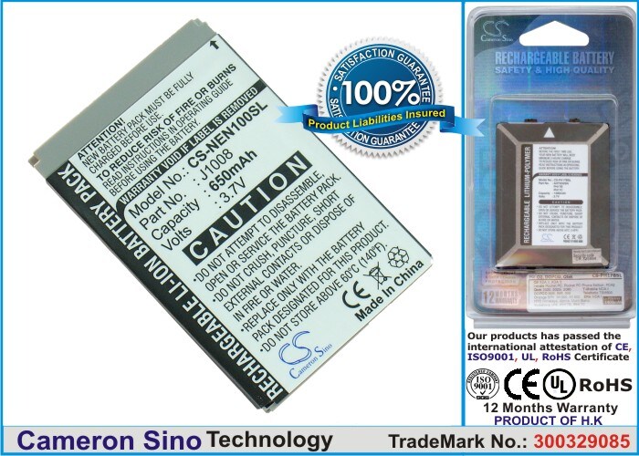 Batteri til mobiltelefon, smarttelefon for NEC N100, N108, N109 m.fl.
