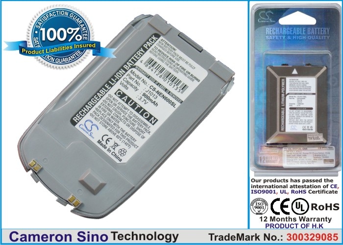 Batteri til mobiltelefon, smarttelefon for NEC N600, N600i