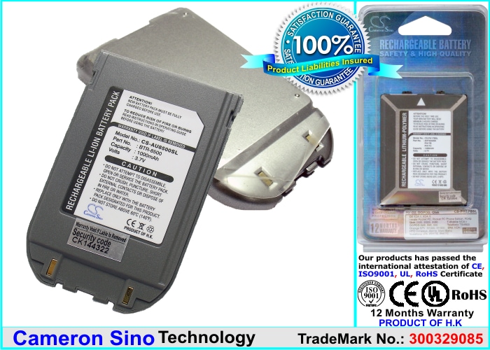 Batteri til mobiltelefon, smarttelefon for AudioVox CDM-8600, CDM-8500