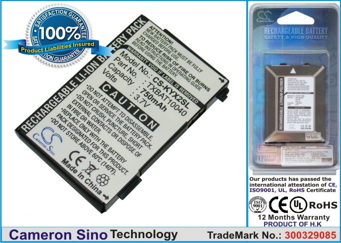 Batteri til mobiltelefon, smarttelefon for Kyocera KOI, KX2, Kyocera SoHo
