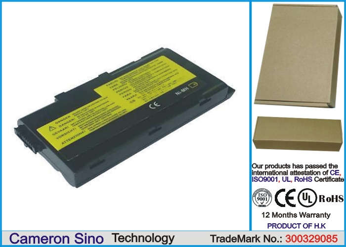Batteri til bærbar PC, notatbok for IBM ThinkPad i1161, ThinkPad i1300 m.fl.
