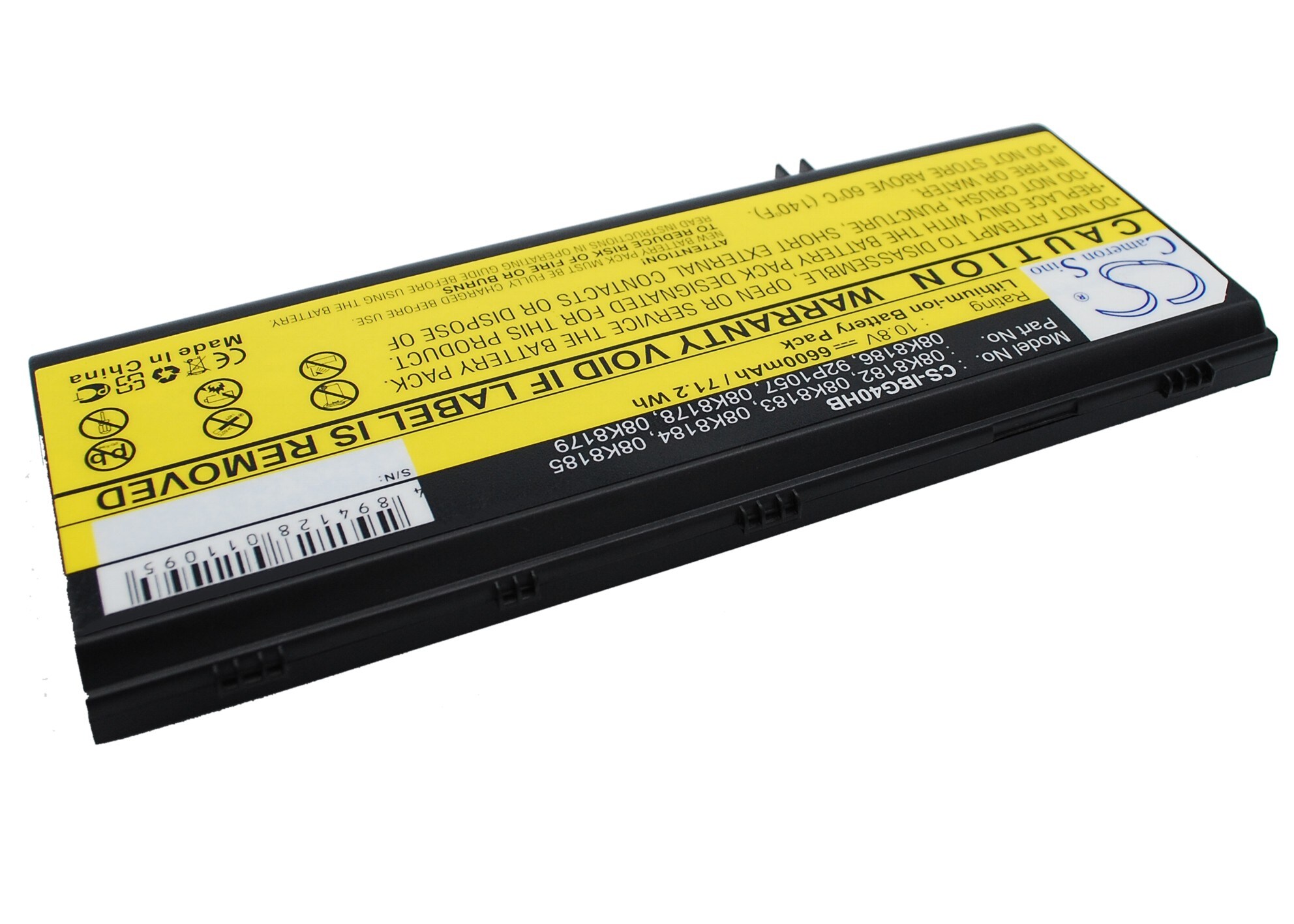Batteri til bærbar PC, Notatbok for IBM ThinkPad G40, ThinkPad G41-2881 m.fl.