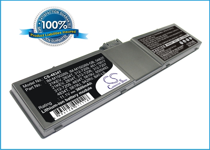 Batteri til bærbar PC, notatbok for Dell Inspiron 2000, Inspiron 2100, Inspiron 2800 m.fl.