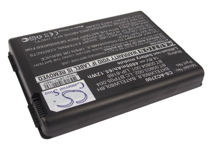Batteri til bærbar PC, Acer TravelMate 2200, TravelMate 2700