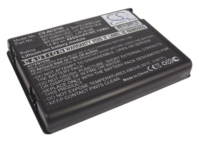 Batteri til bærbar PC, Acer TravelMate 2200, TravelMate 2700