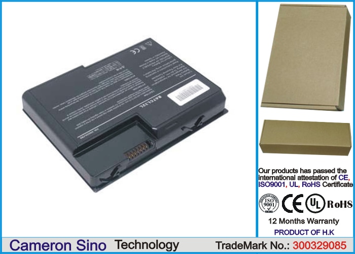 Batteri til bærbar PC, til Acer Aspire 2002WLCi, Aspire 2026LMi m.fl.