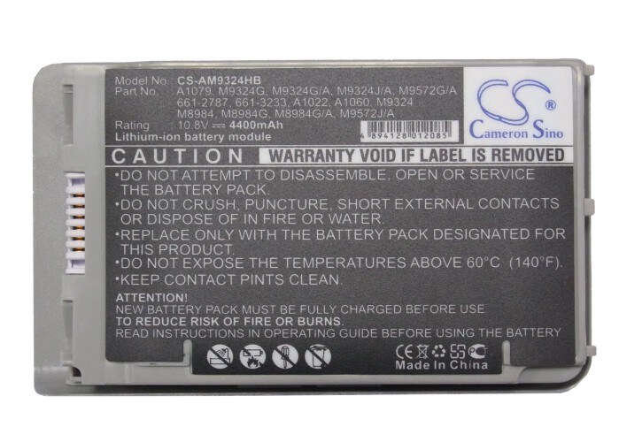 Batteri til bærbar PC, Notatbok for Apple M8760LL/A, PowerBook G4 12 M8760 m.fl.