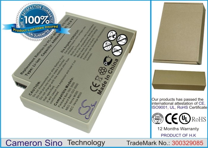 Batteri til bærbar PC, Notatbok for Packard Bell iGo 3000, iGo 6000