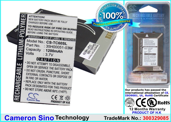 Batteri til Pocket PC, PDA for Dopod 830T, TC600