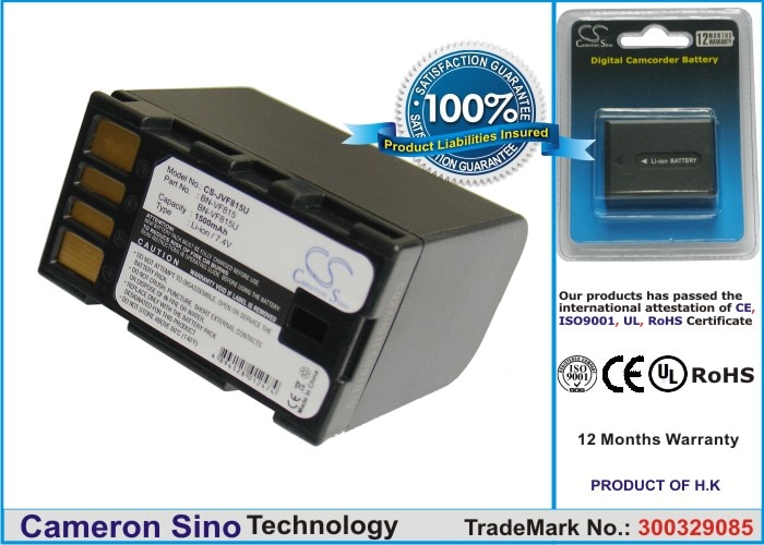 Batteri til kamera for JVC GR-D796, GR-D750, GZ-HD40AC m.fl.